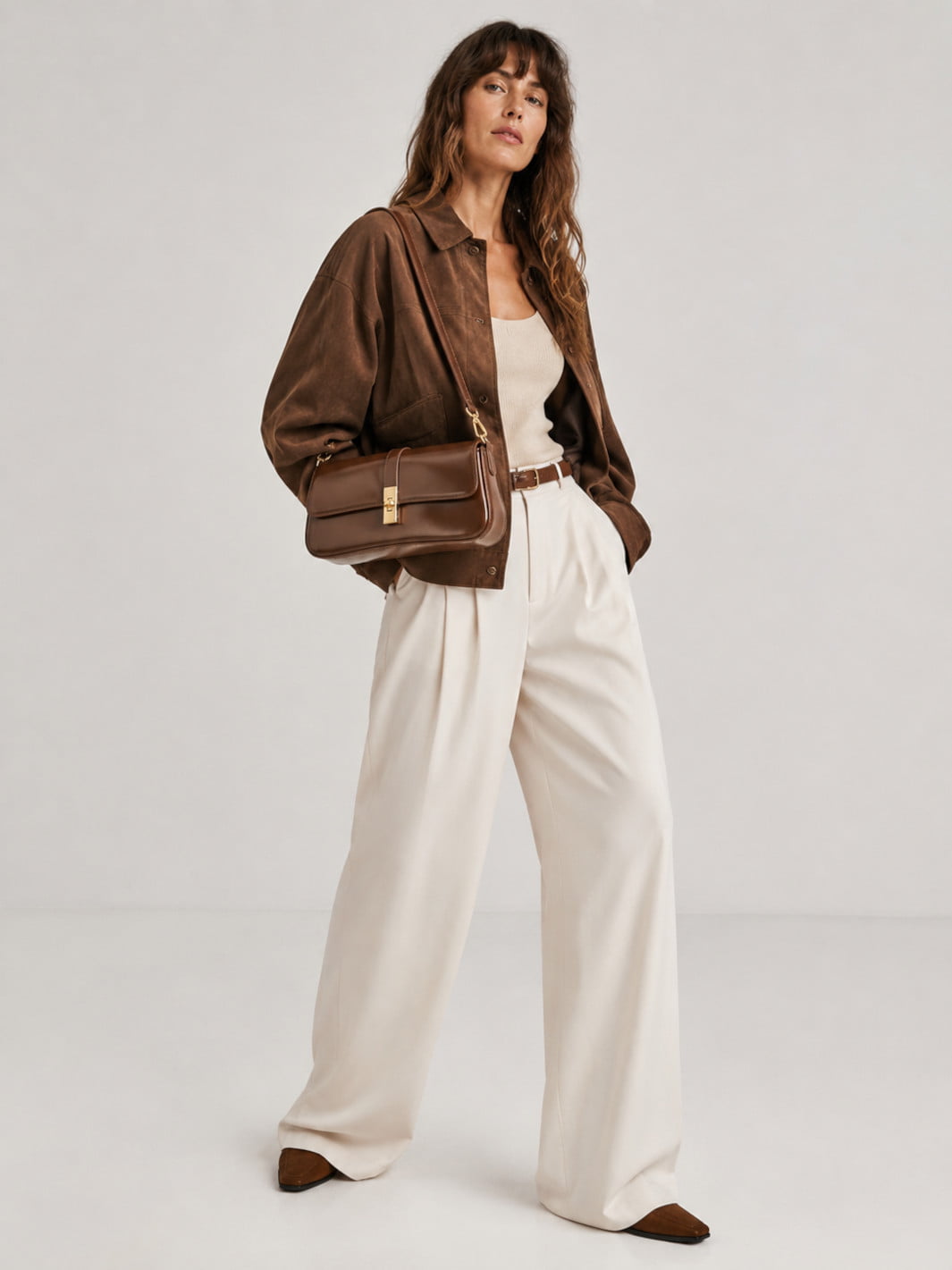 sac épaule vintage cuir