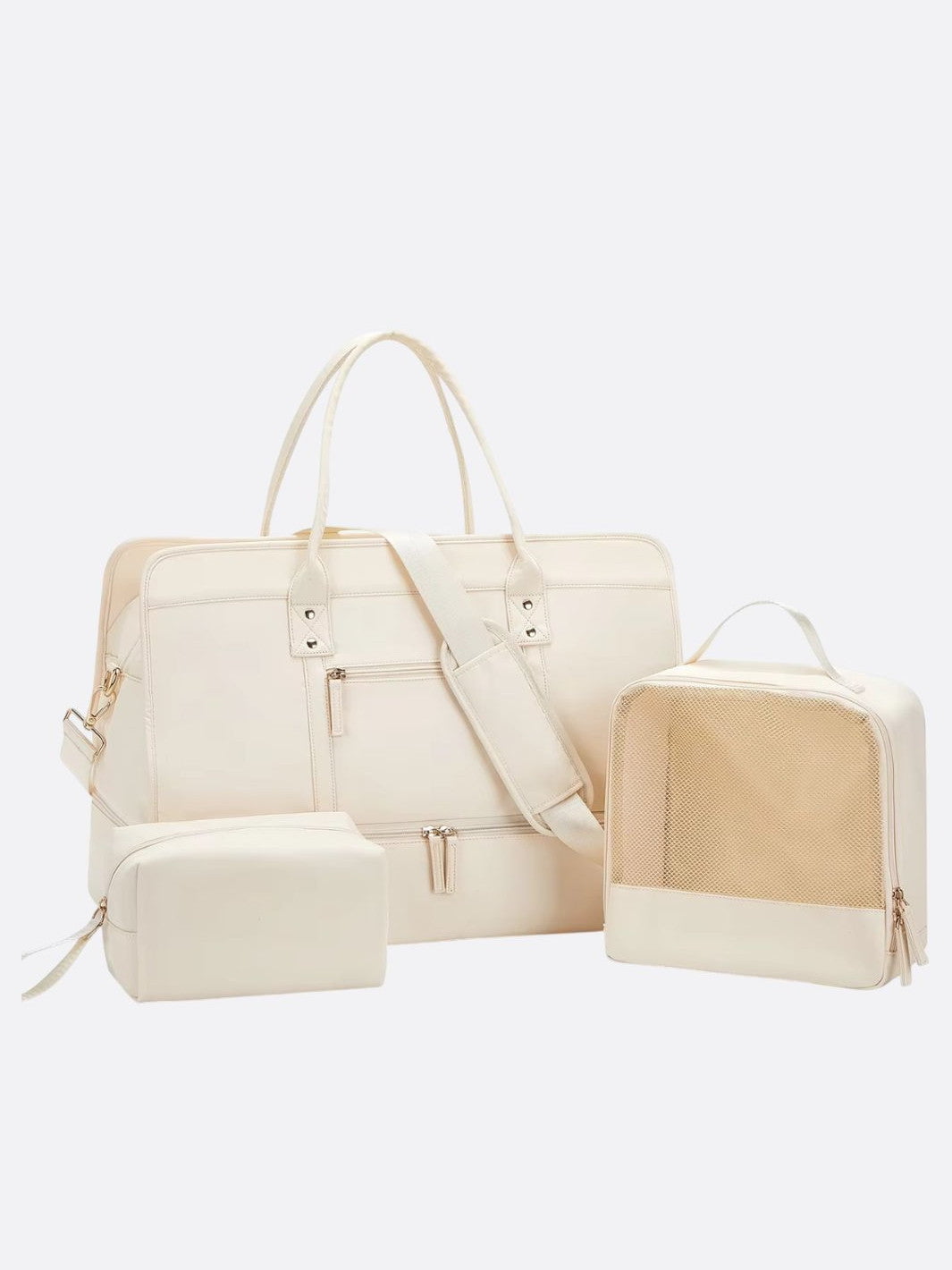 sac voyage cabine blanc ivoire