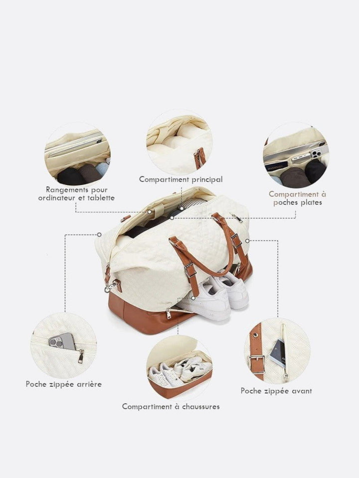 sac de voyage matelassé femme