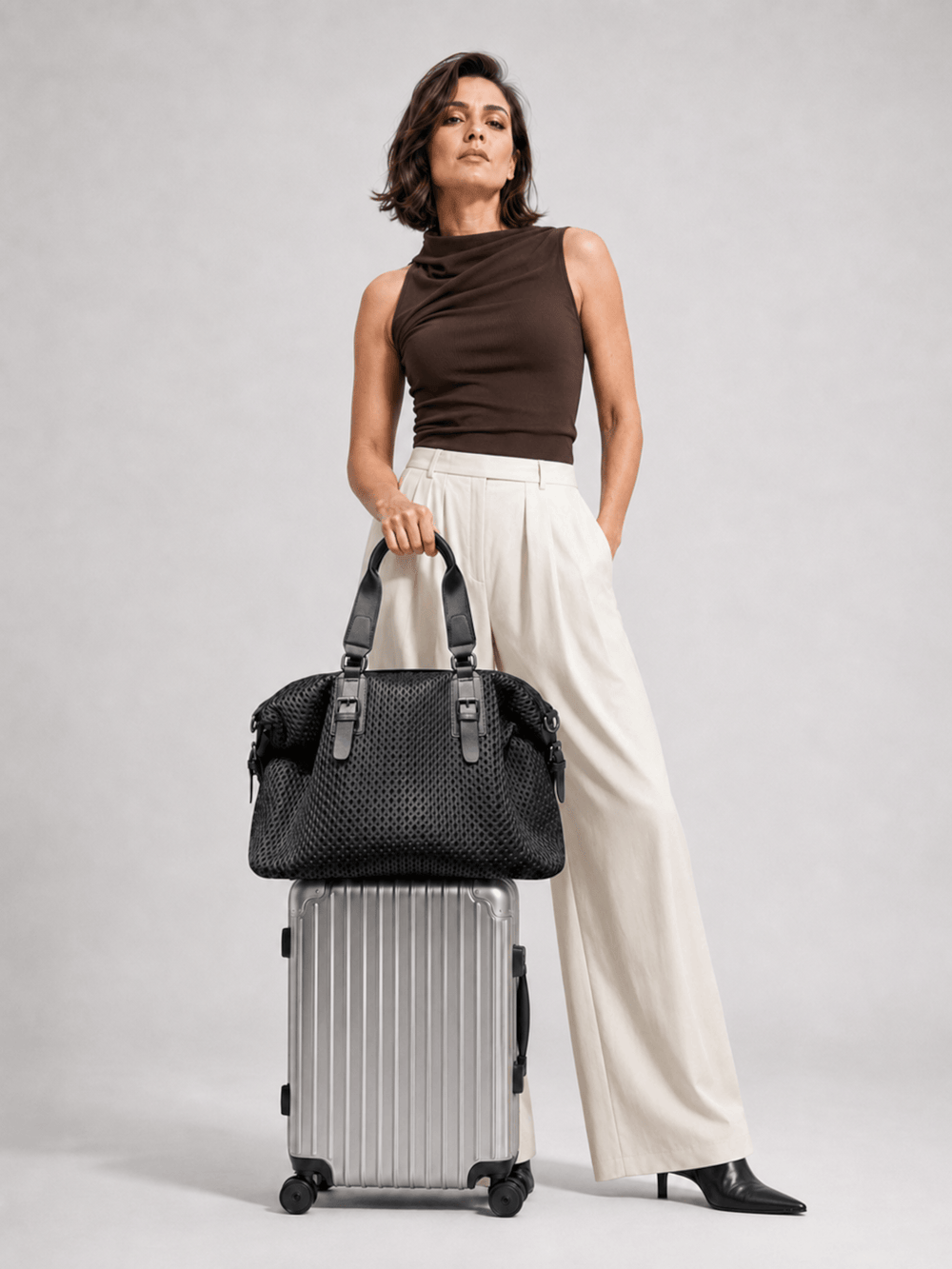 sac de voyage noir femme