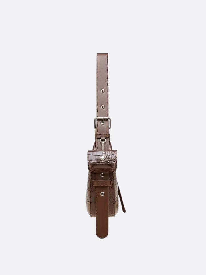 Sac demi-lune effet croco