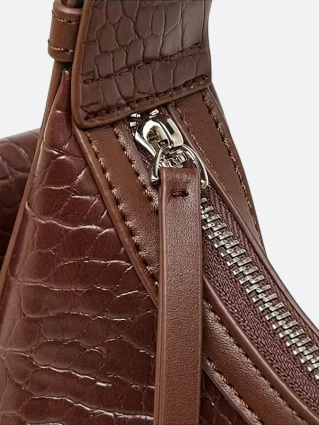 Sac demi-lune effet croco