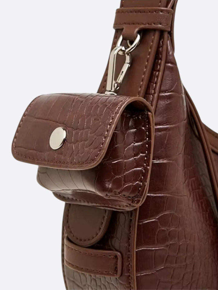 Sac demi-lune effet croco