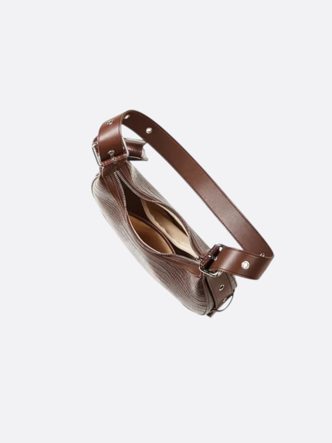 Sac demi-lune effet croco