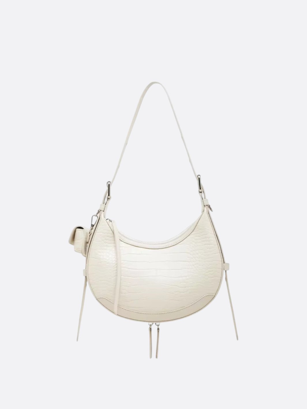 sac croco blanc