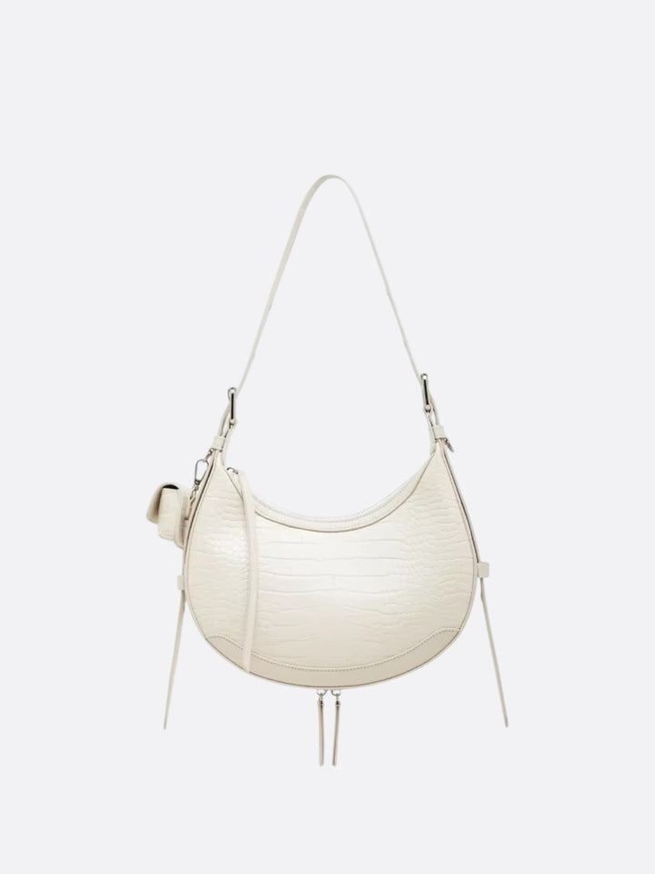 sac croco blanc