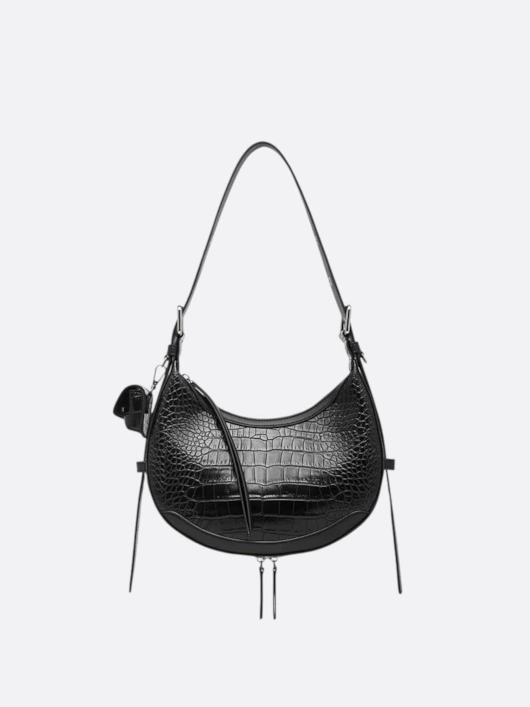 sac croco noir