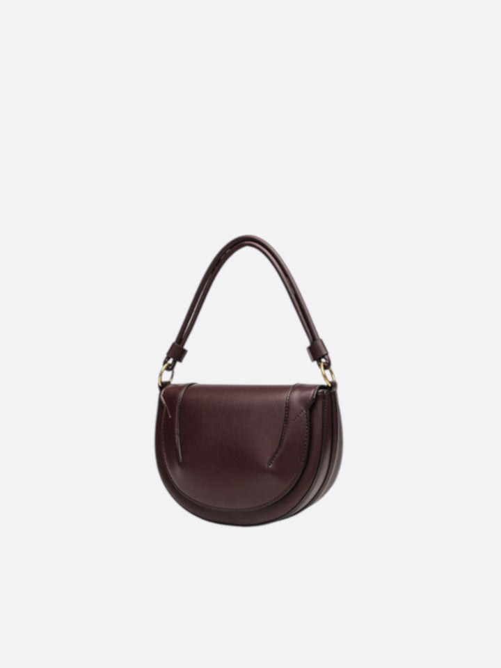 Sac demi-lune marron foncé