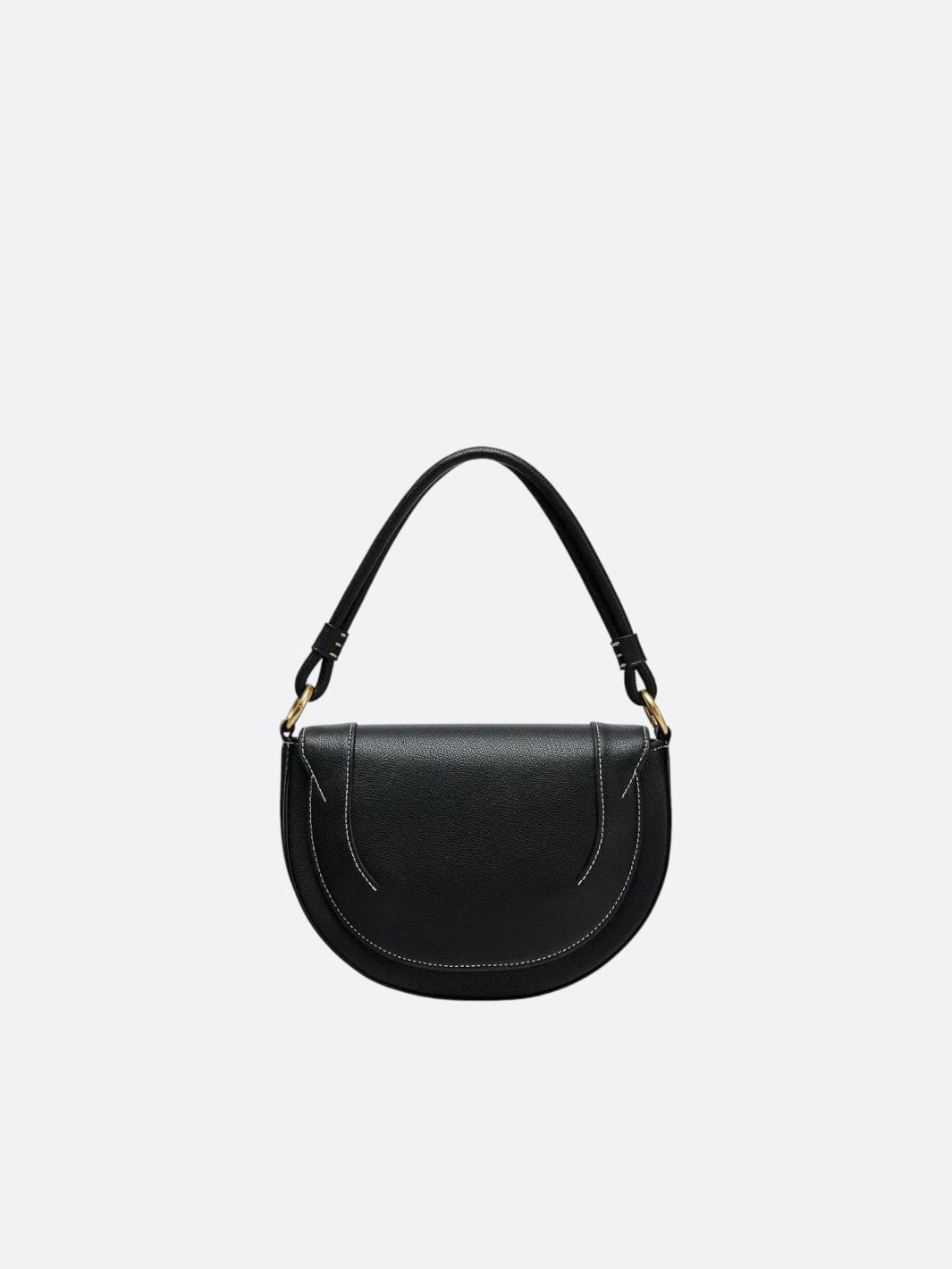 Sac demi-lune cuir noir