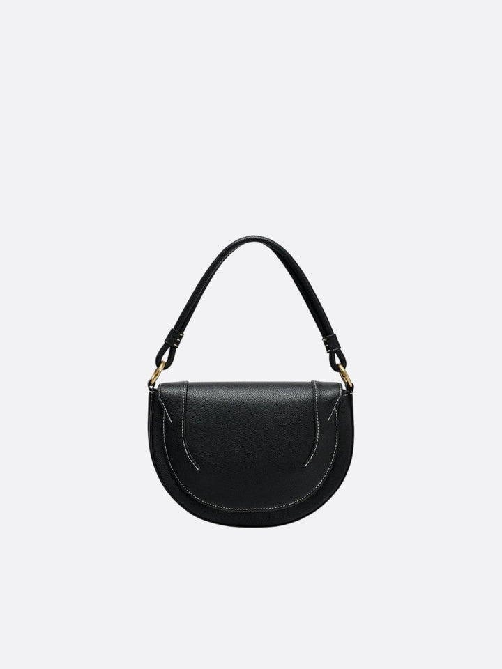 Sac demi-lune cuir noir