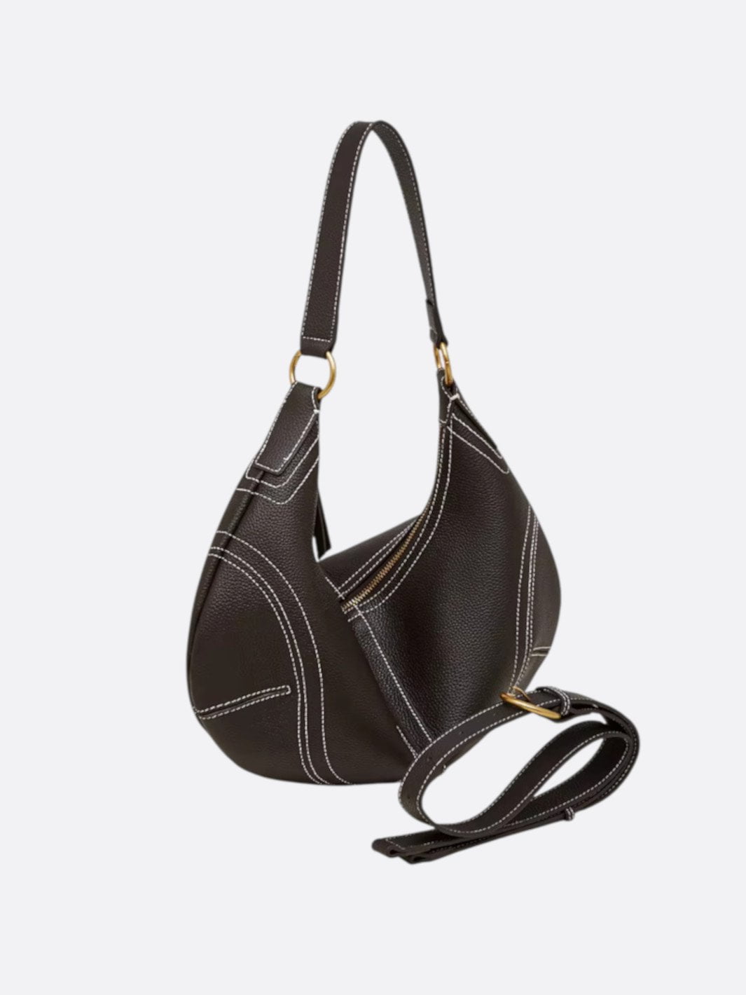 sac demi-lune bandoulière femme