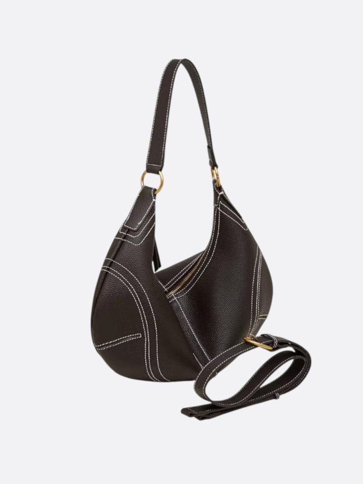 sac demi-lune bandoulière femme
