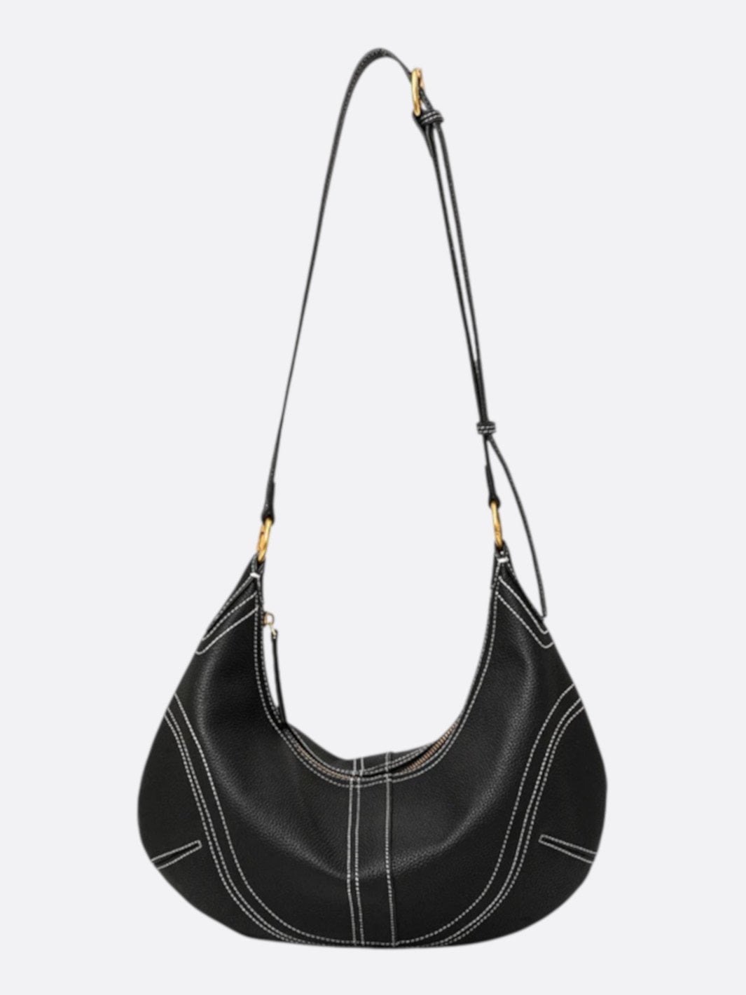 sac demi lune cuir bandoulière