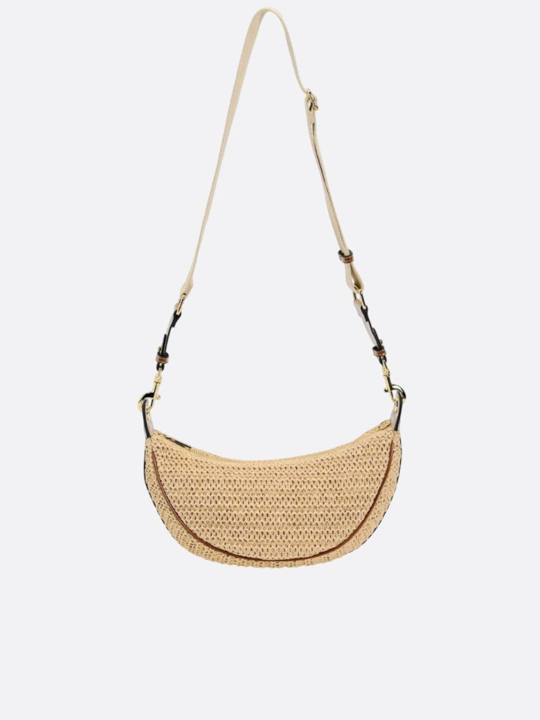 sac paille demi-lune