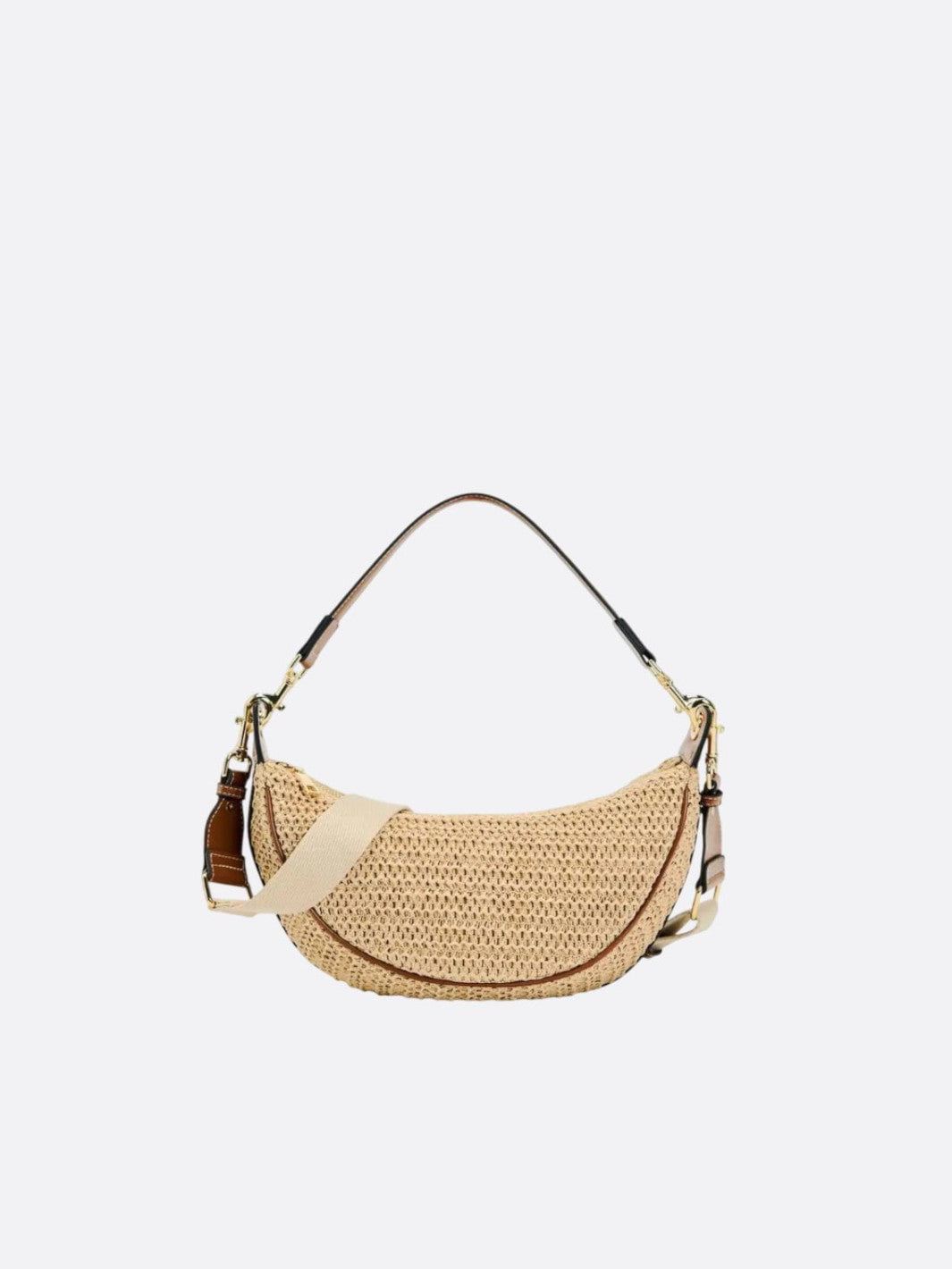 sac demi-lune paille