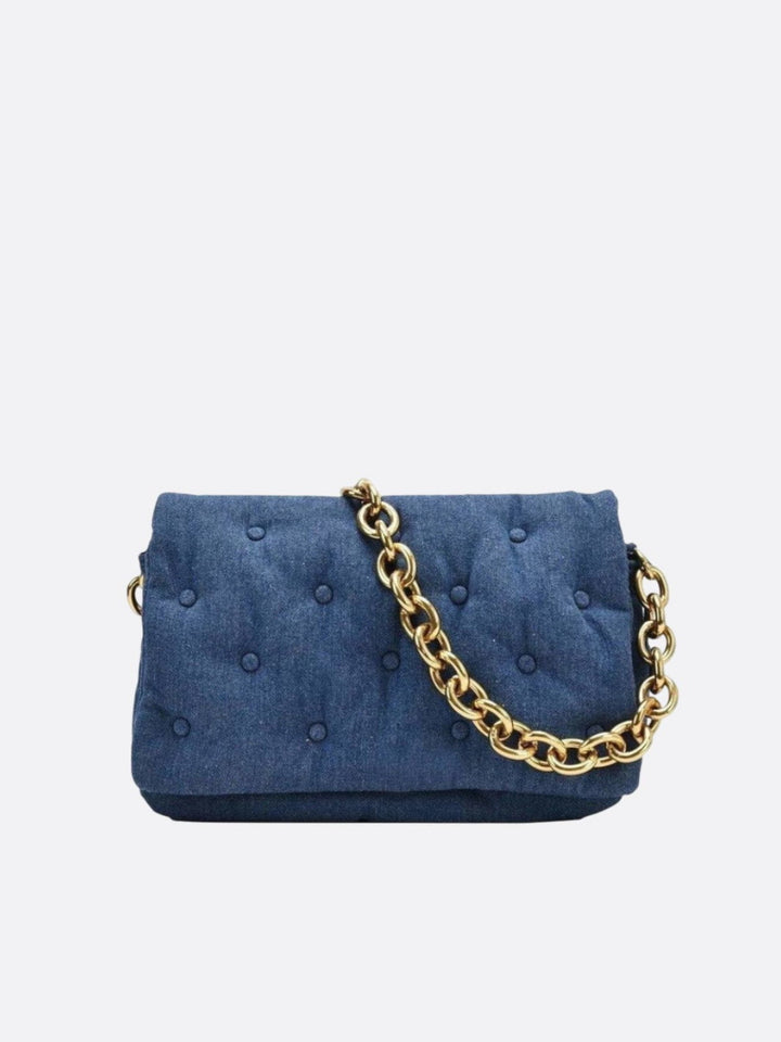 sac denim matelassé