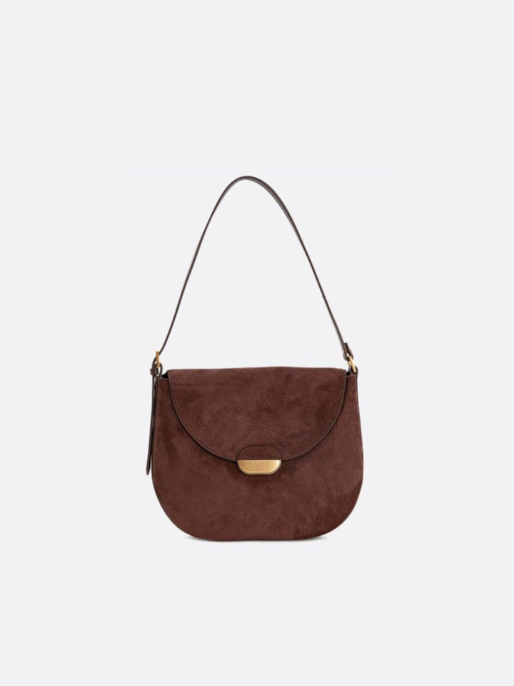 sac cuir porté épaule marron