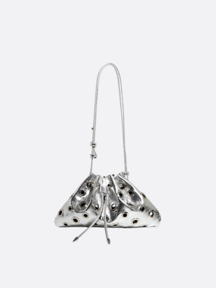 Sac cuir œillet argenté