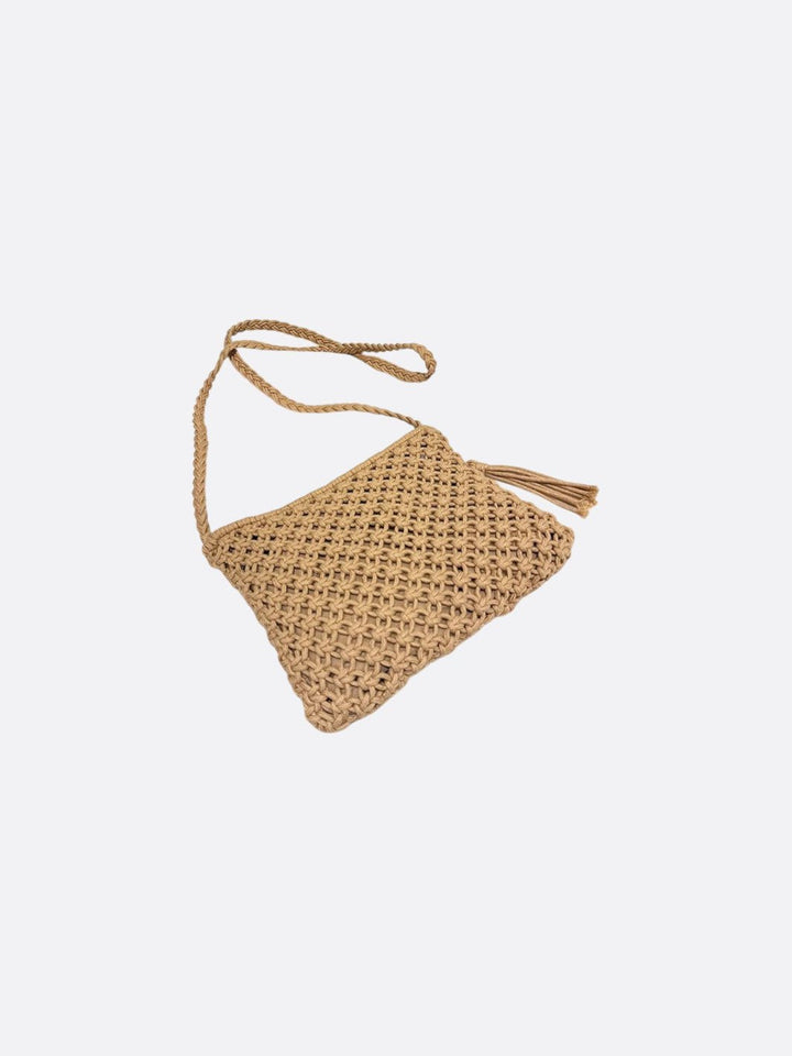 Makramee-Tasche mit Schulterriemen <br>Élia