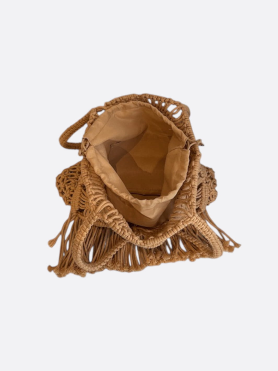 Macramé bag with fringes <br>Marengo
