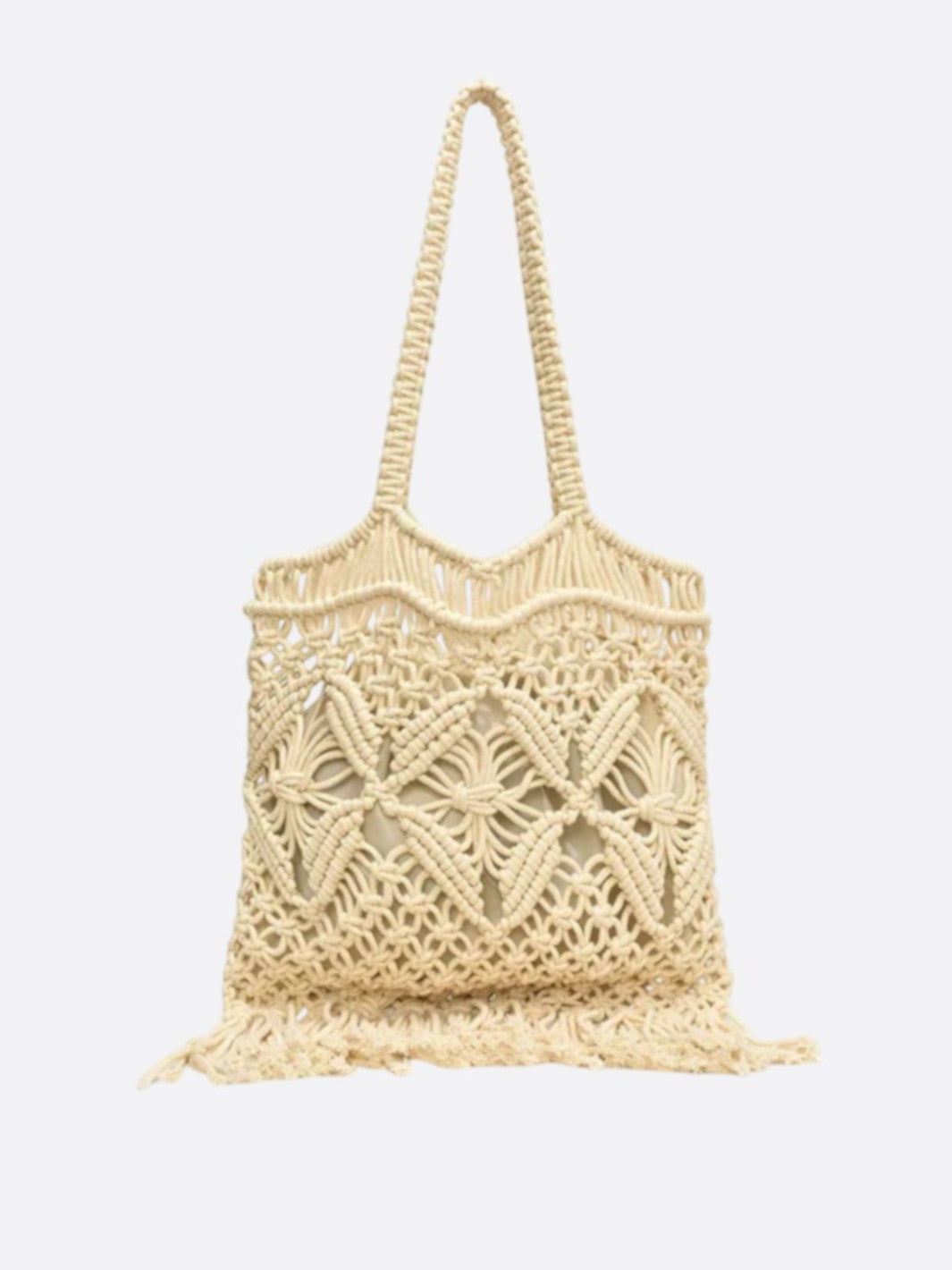 sac macrame beige