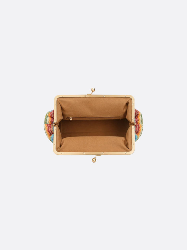 Straw bag with coin purse closure <br>Balearic Islands