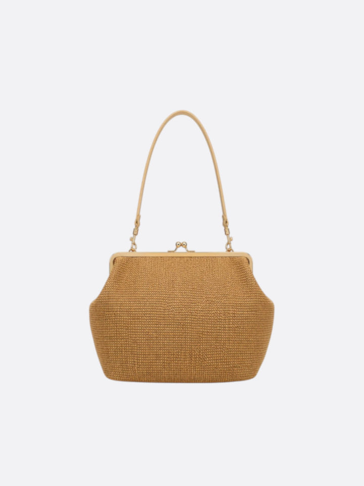 sac fermeture porte-monnaie  beige