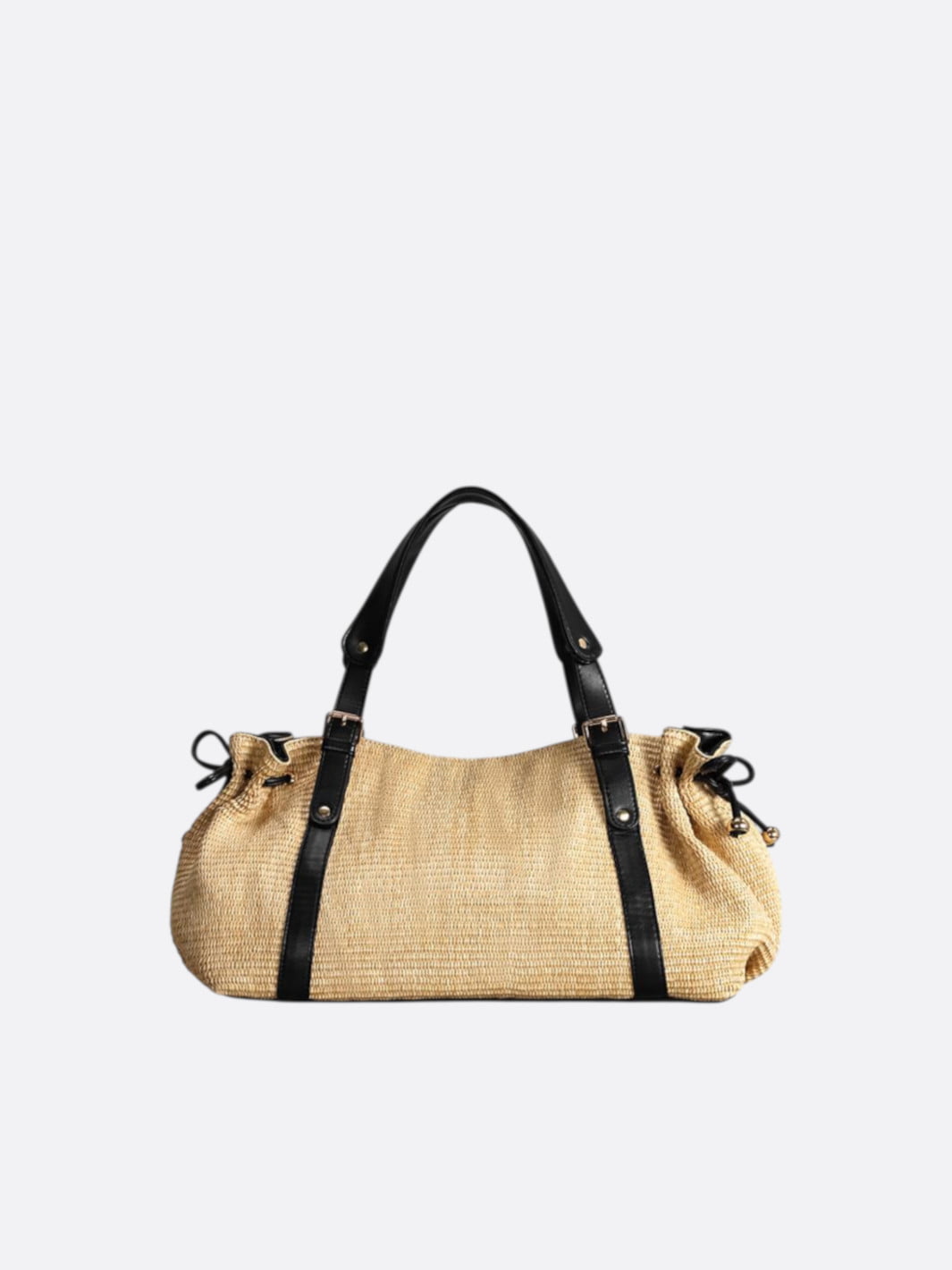 sac paille et cuir