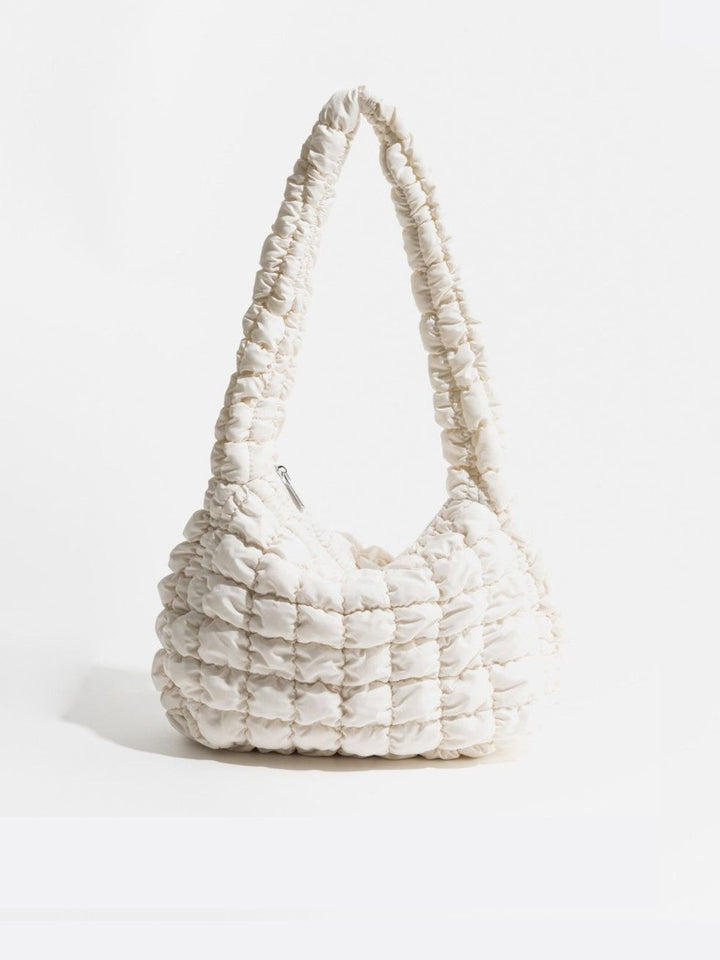 Sac épaule matelassé blanc