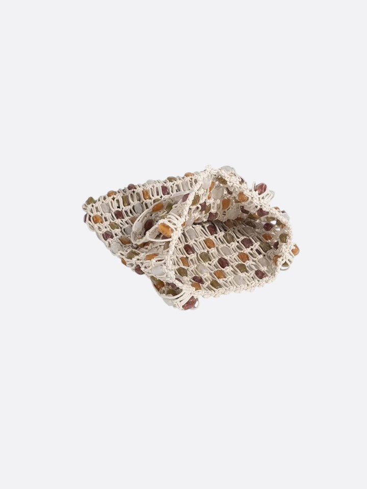 Sac filet avec perles en pierre <br>Lurea