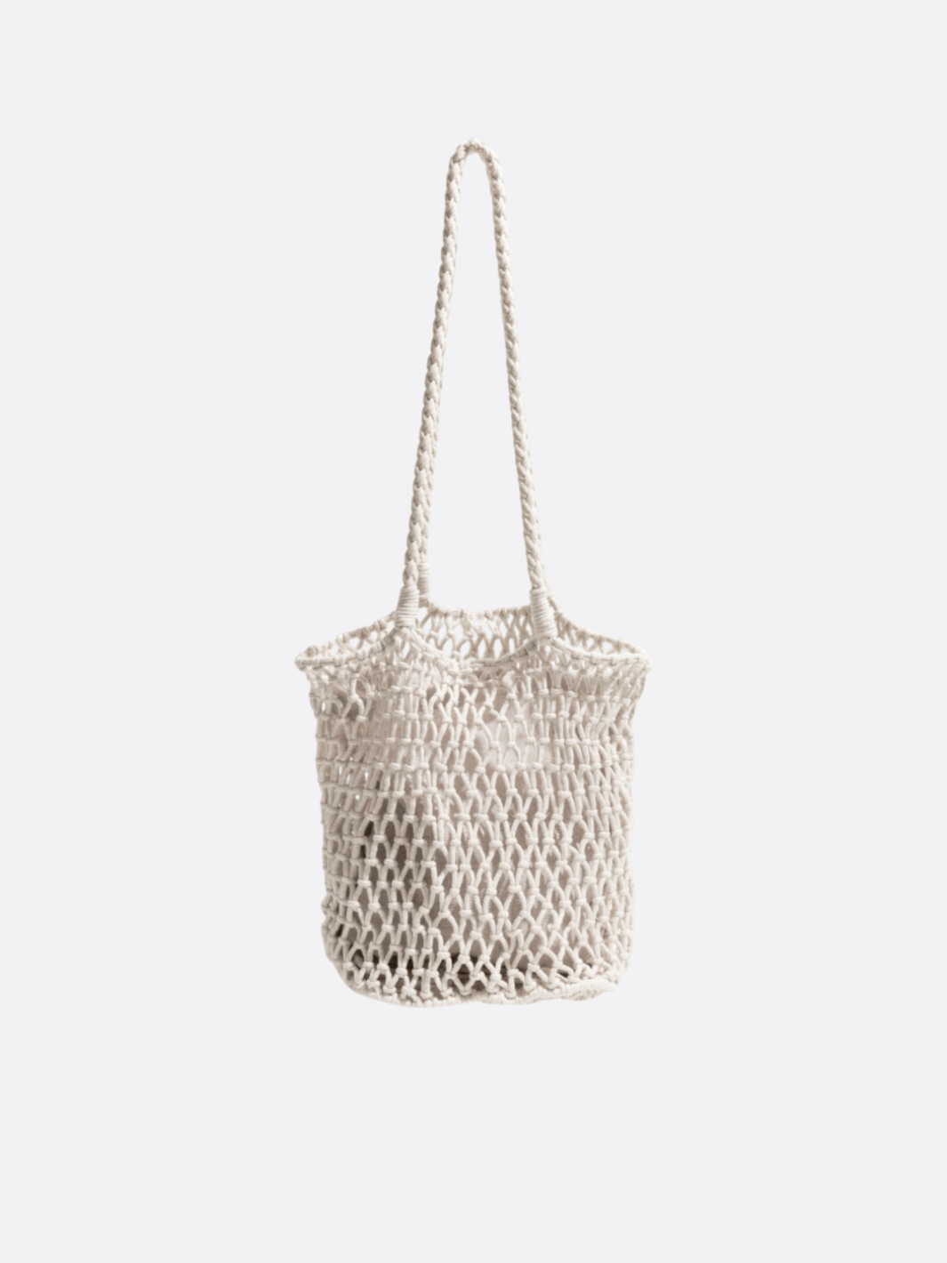 sac filet avec pochette blanc