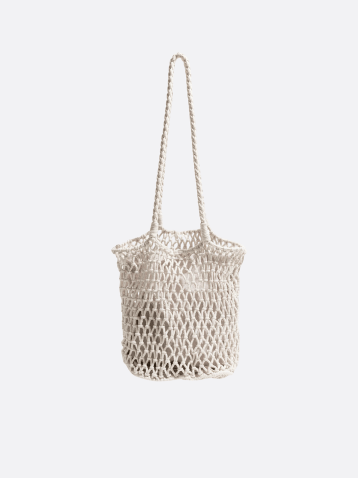sac filet avec pochette blanc