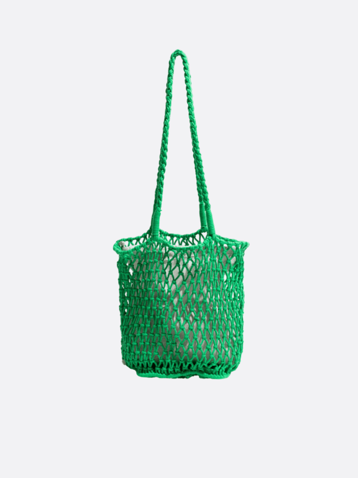sac filet avec pochette vert