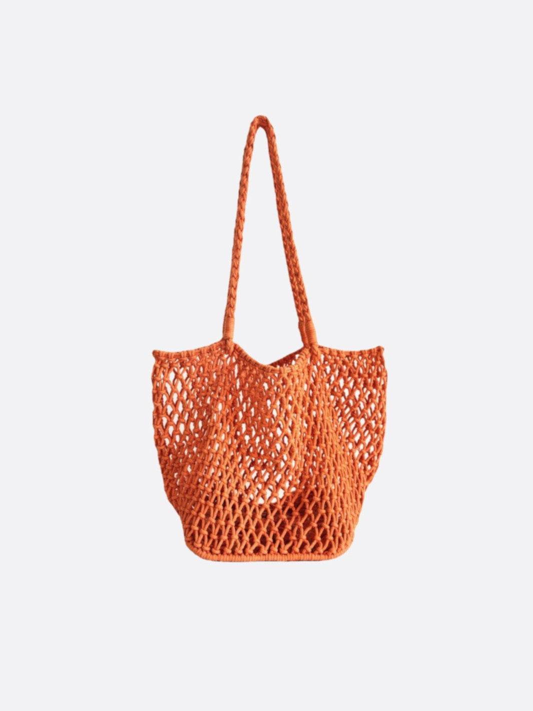 Sac filet crochet orange