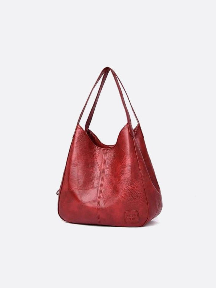 Sac cuir rouge
