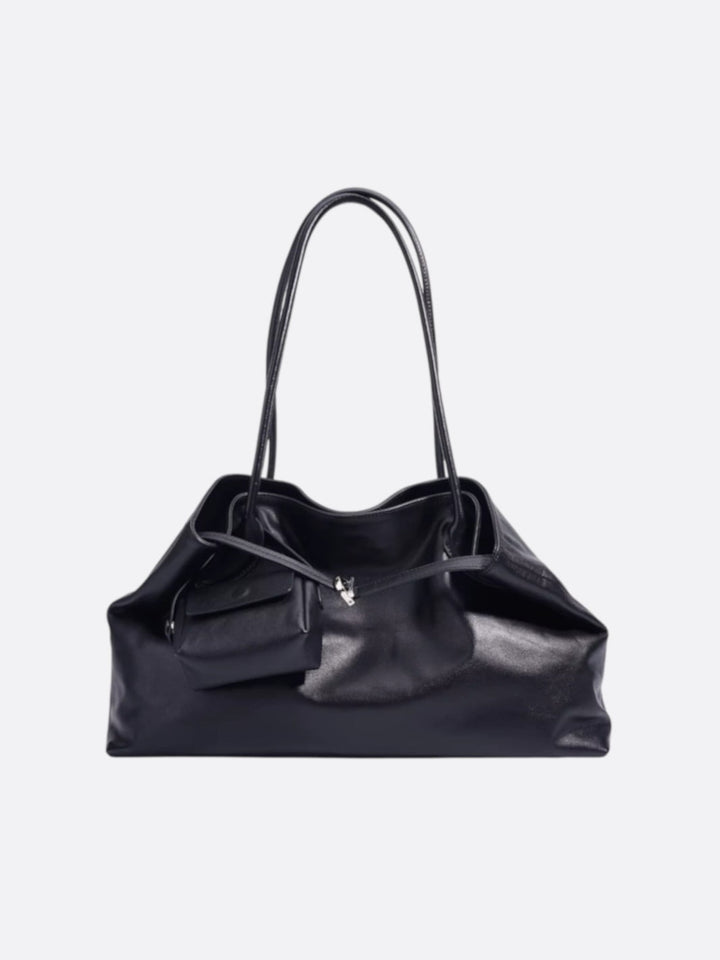 sac fourre-tout cuir noir