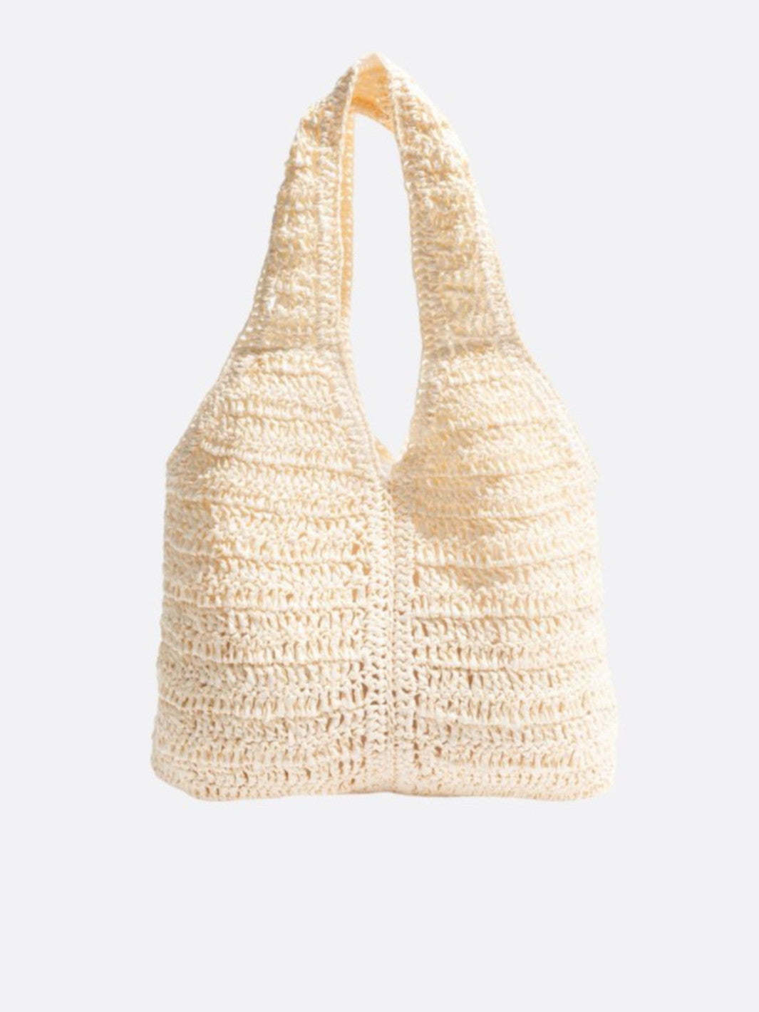 sac paille blanc