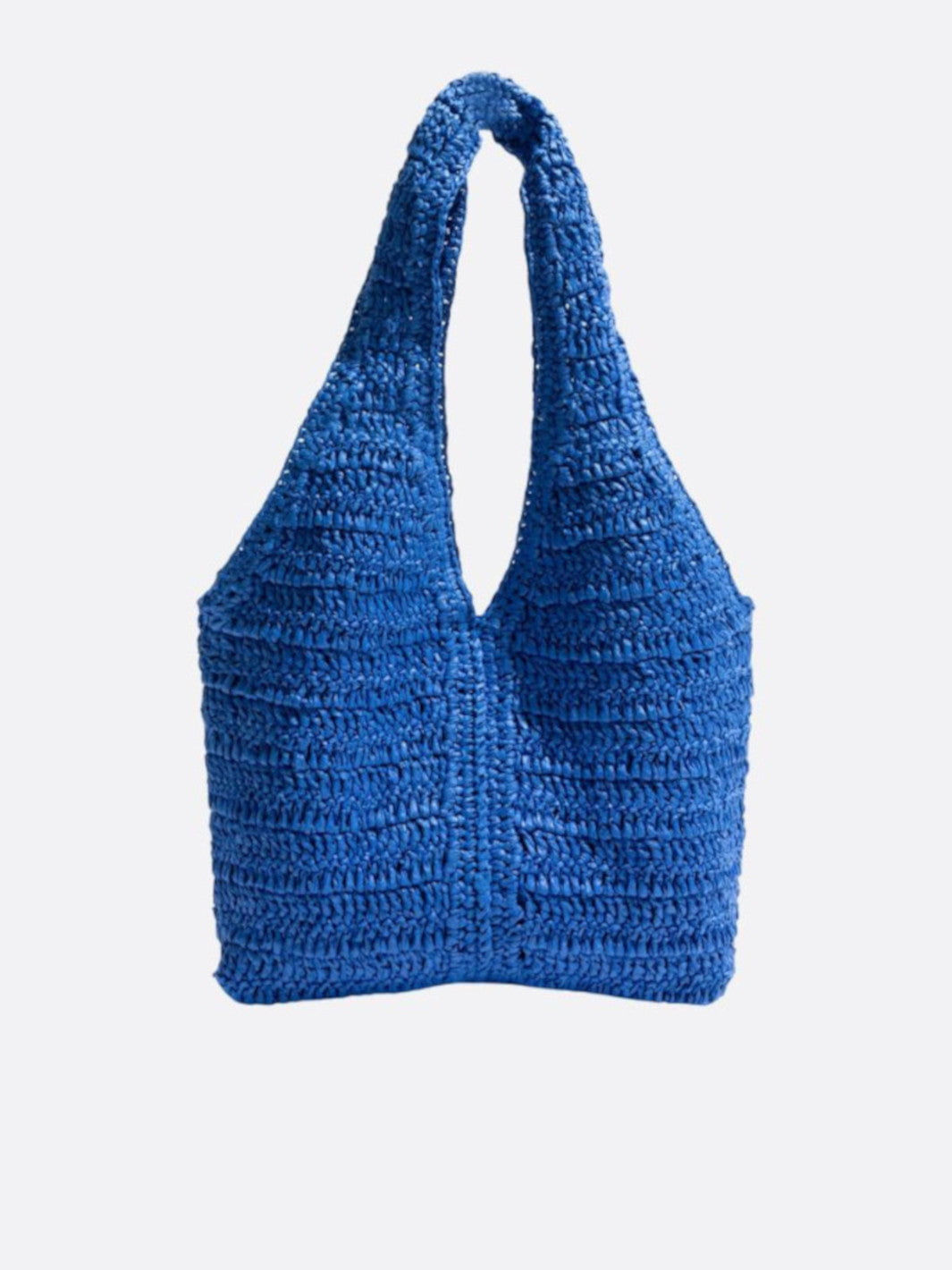 sac paille bleu