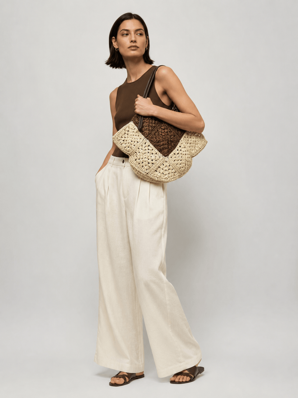 sac fourre tout paille