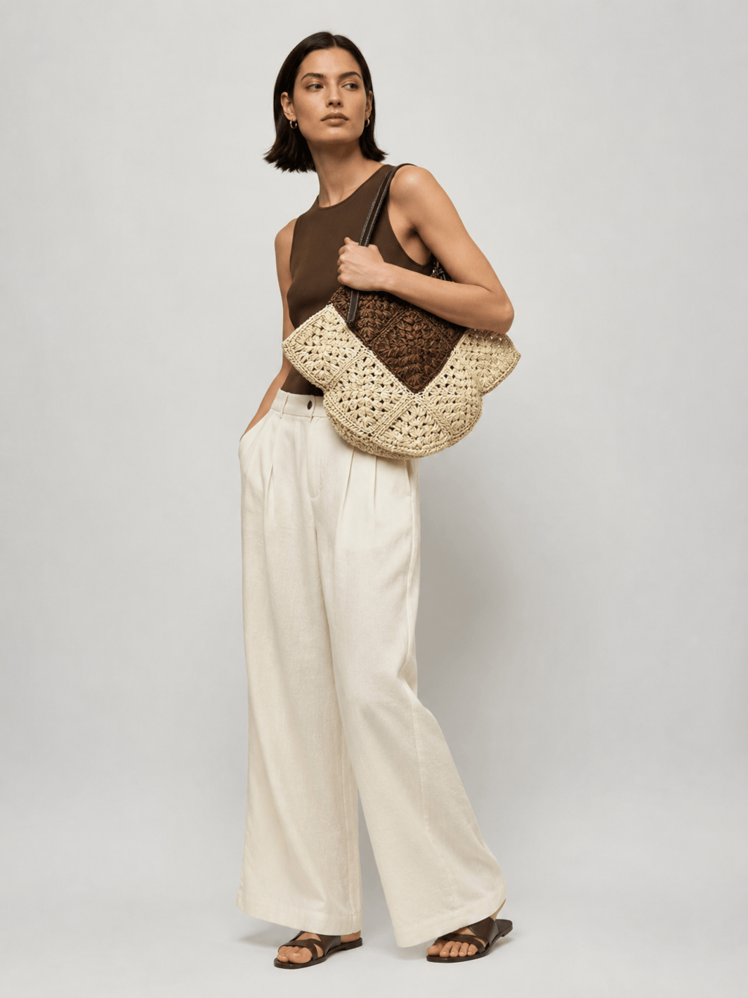 sac fourre tout paille