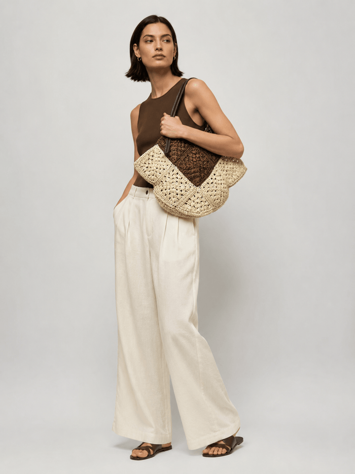 sac fourre tout paille