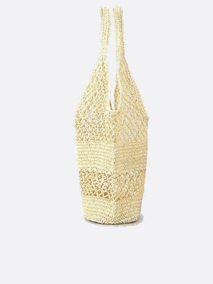 Sac fourre-tout en paille et crochet <br>Lignage