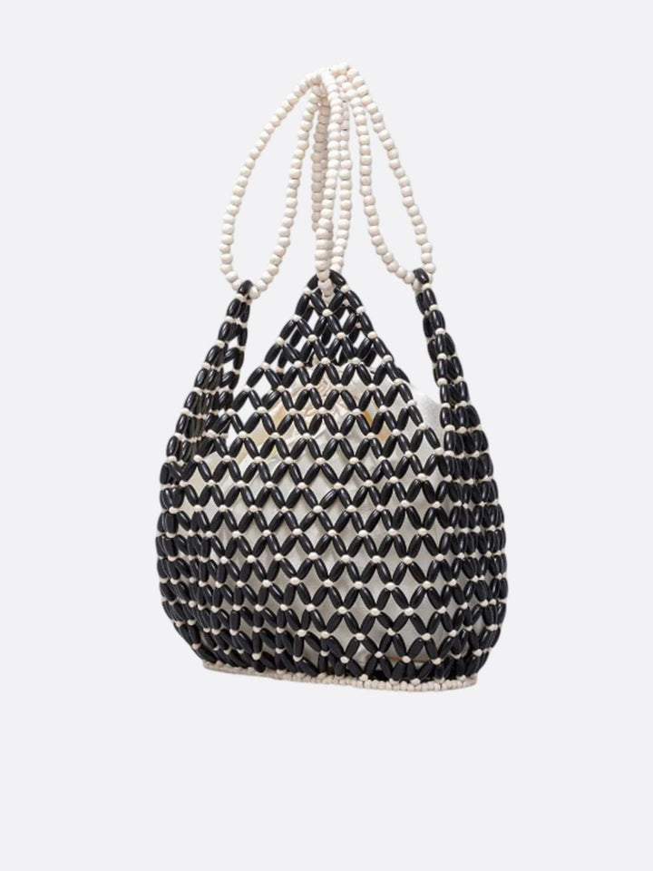 sac a main perle noir