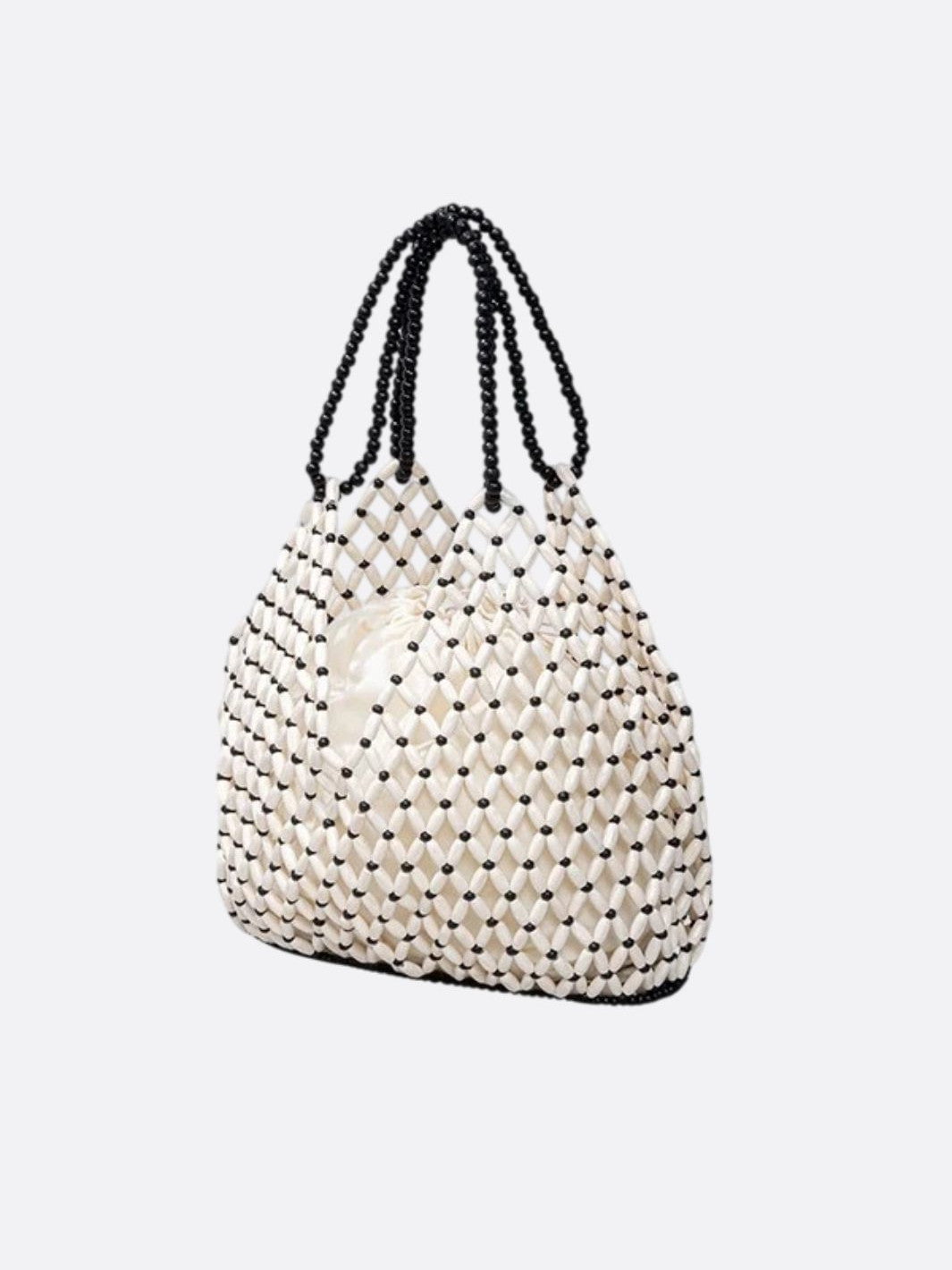 sac a main perle blanc