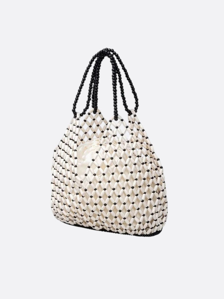 sac a main perle blanc