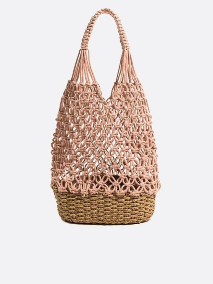 Sac fourre-tout filet kaki clair