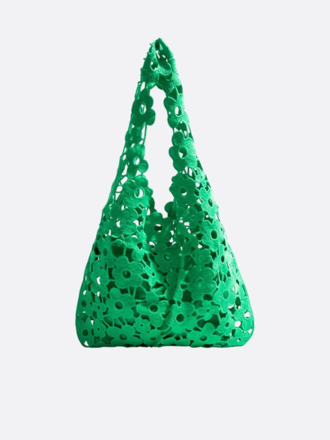 Sac fourre-tout fleuri vert