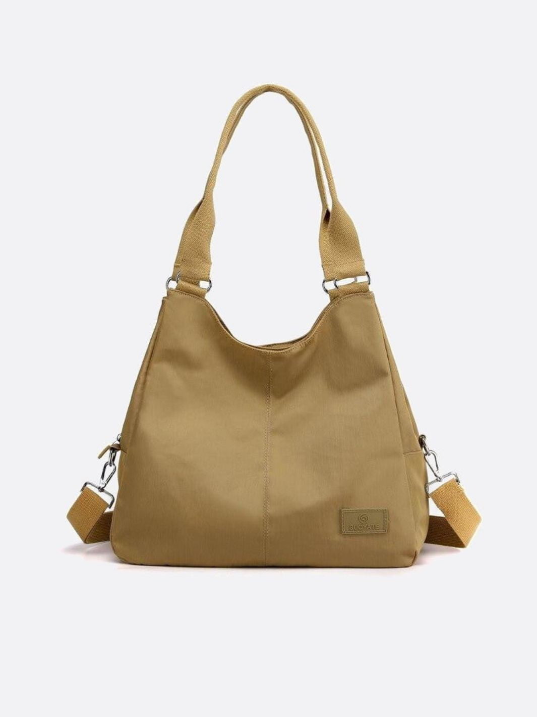 Sac fourre-tout nylon jaune moutarde