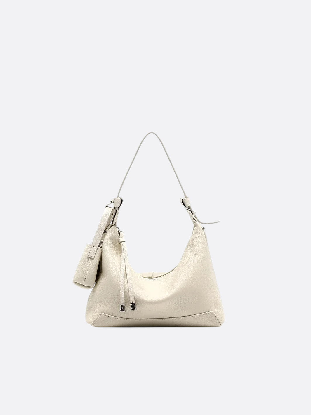 Sac hobo cuir blanc