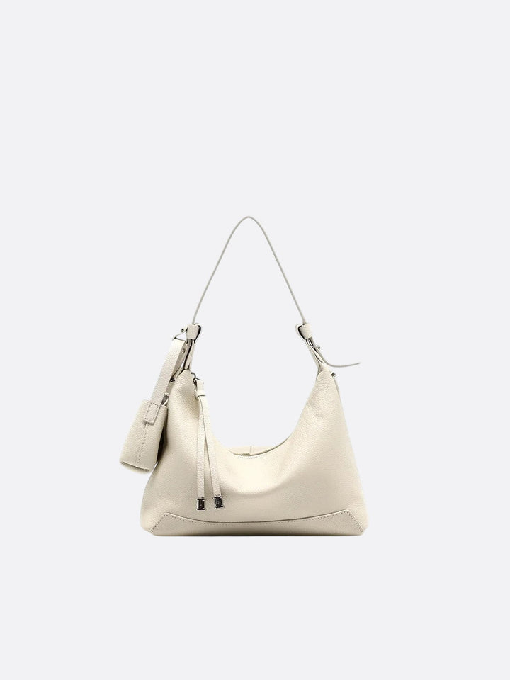 Sac hobo cuir blanc